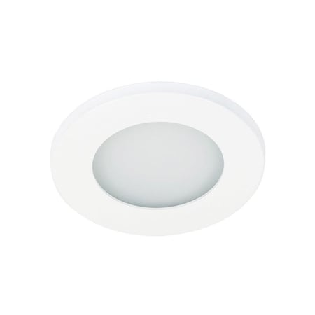 Brillantez 2 in. Round Shower Trim Downlight, White BR3014373